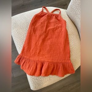 Burnt Orange Toddler Girl Dress 2T